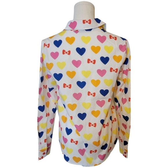 NWT Modcloth Hello Kitty Superlove Button Up Shirt Size Small - Picture 3 of 4